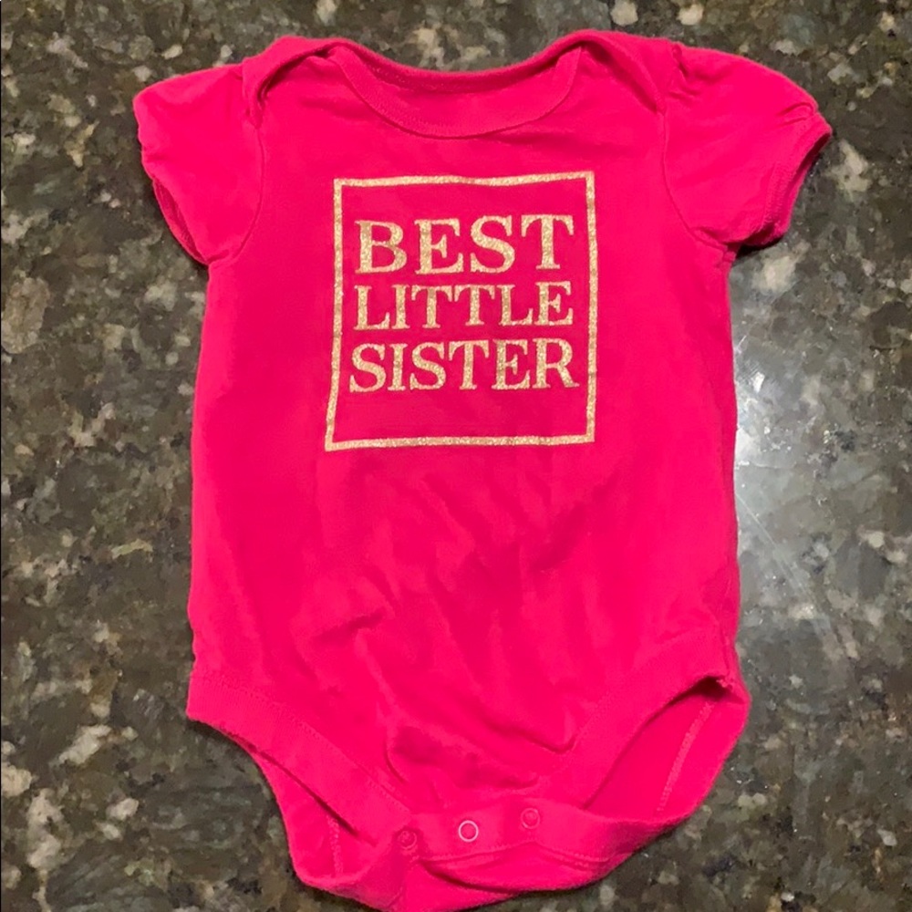 The Children’s Place 3-6M Best Little Sister Onsie